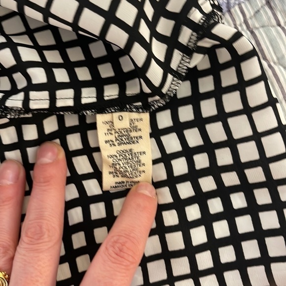 L’AGENCE pleated check pattern midi dress size 0 - Picture 11 of 16